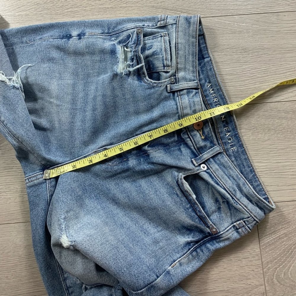 American Eagle AE Distressed High Rise Mom Jeans - Picture 11 of 13